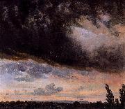 Johan Christian Dahl Cloud Study with Horizon Spain oil painting artist